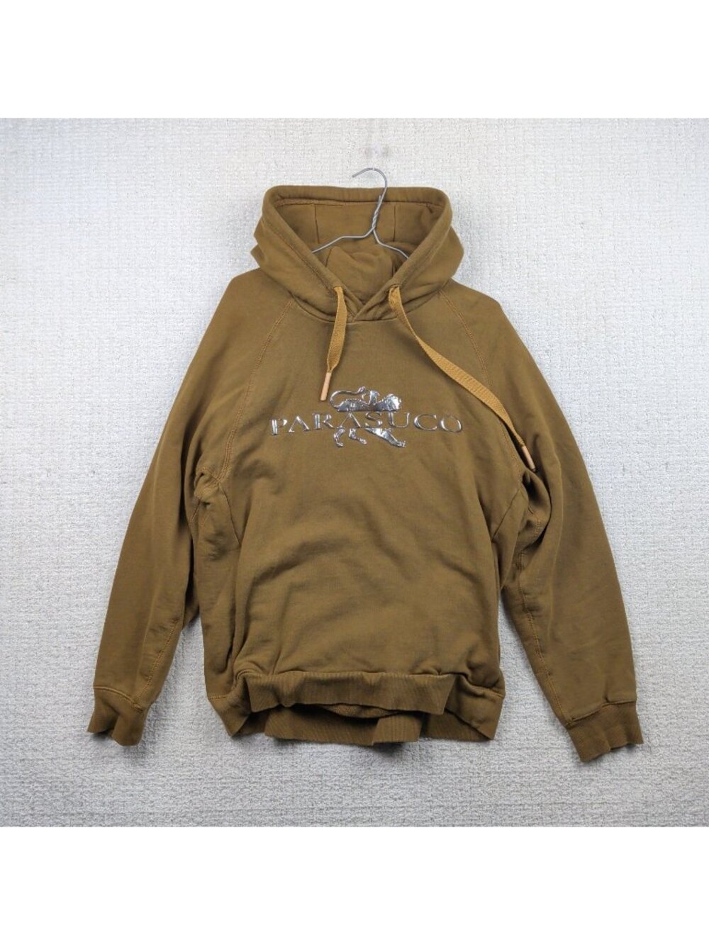 Y2K Parasuco Hoodie Faded Brown Metalic Chimera CyberPunk Grunge Goth Alt Sz L